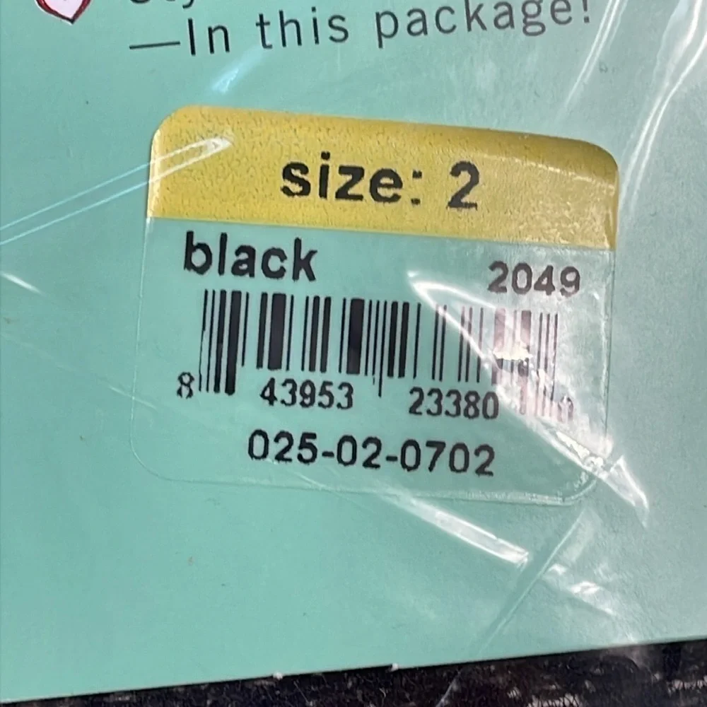 Spanx Assets Shaping Tights Textured Wish Bone Slimming Smoothing Black Sz 2